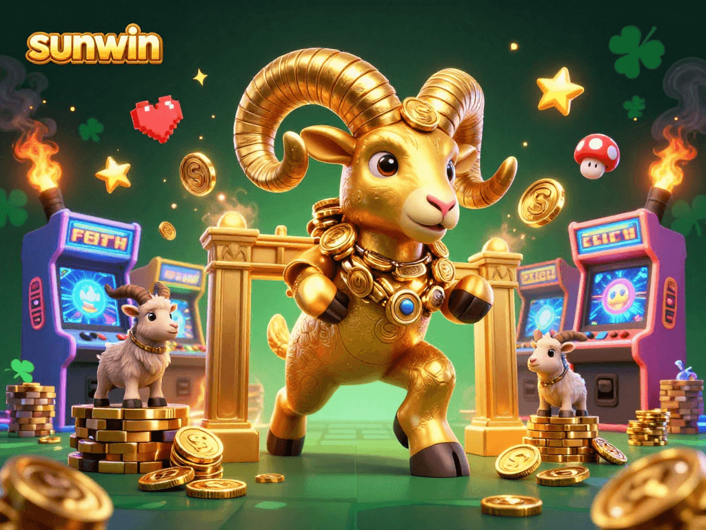 Engage in thrilling gameplay with sunwin at a vibrant 3D casino featuring dynamic characters.