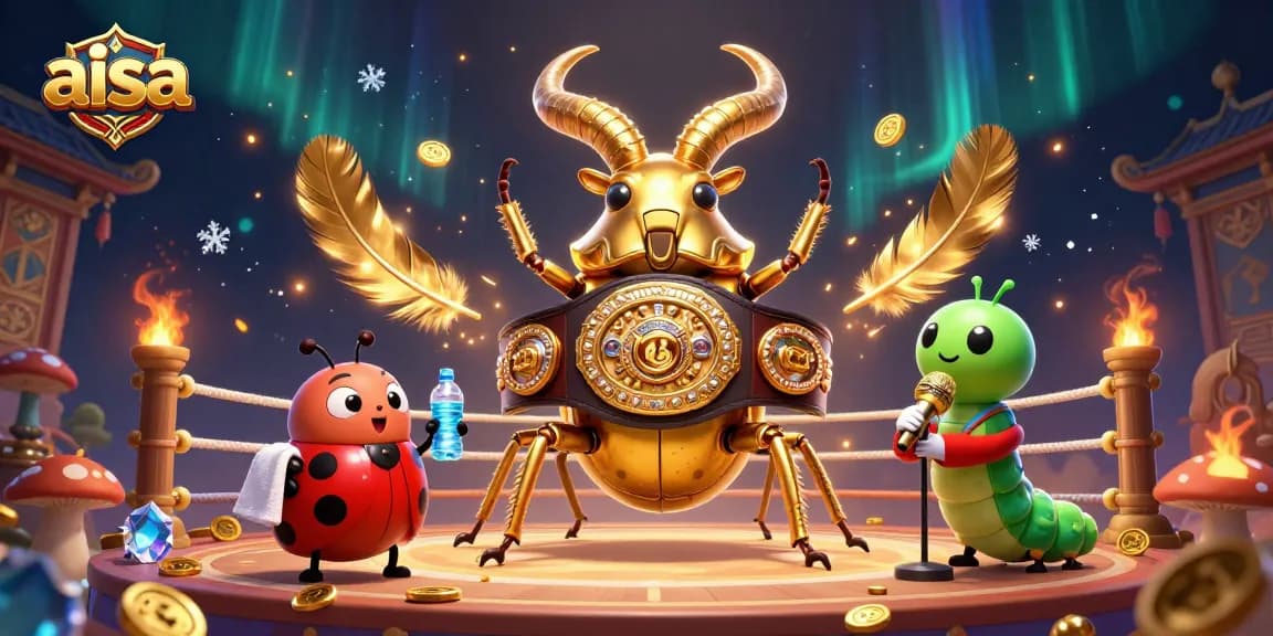 Engage with aisa in this vibrant boxing-themed casino illustration showcasing a dynamic betting arena.