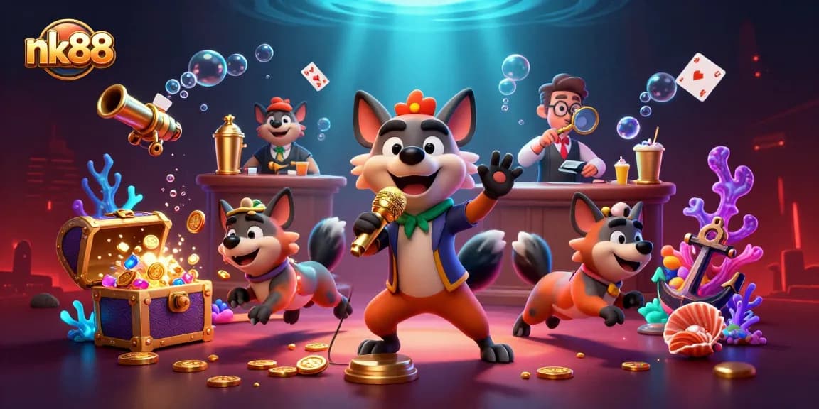 Experience nk88 fun at the comedy casino with vibrant games and lively characters.