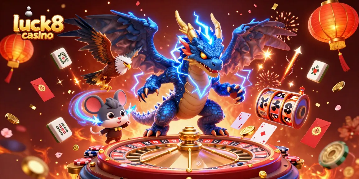 Experience thrilling wins at luck8 casino with dynamic roulette and vibrant game elements in 3D.