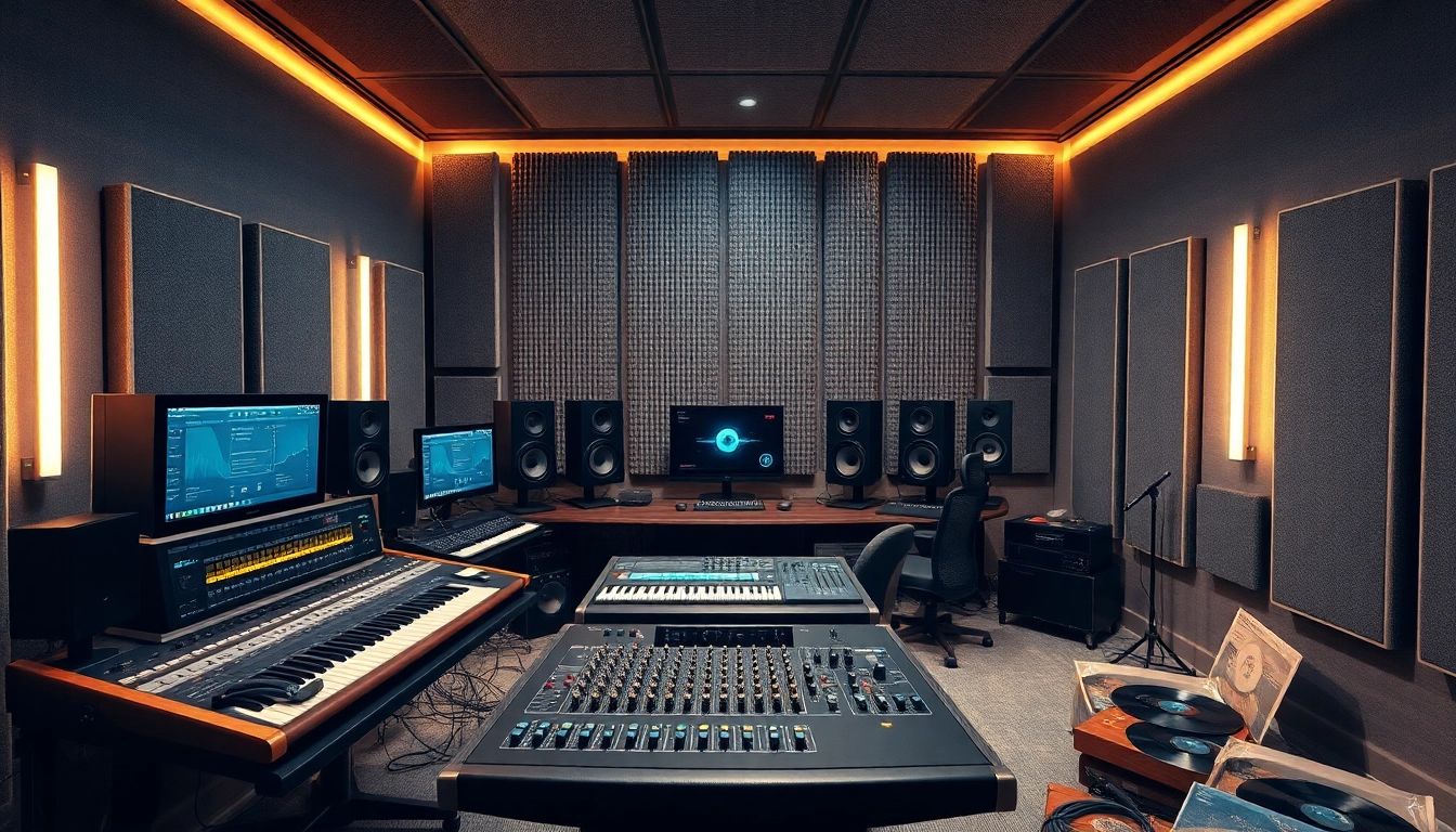Enhance your tracks with professional online audio mastering in a modern studio setting.