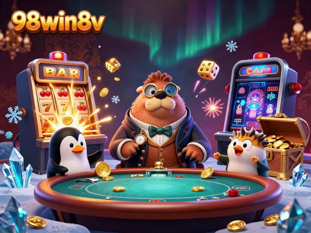 Engage in thrilling gameplay at 98win8v with underwater poker, slots, and dynamic casino elements.