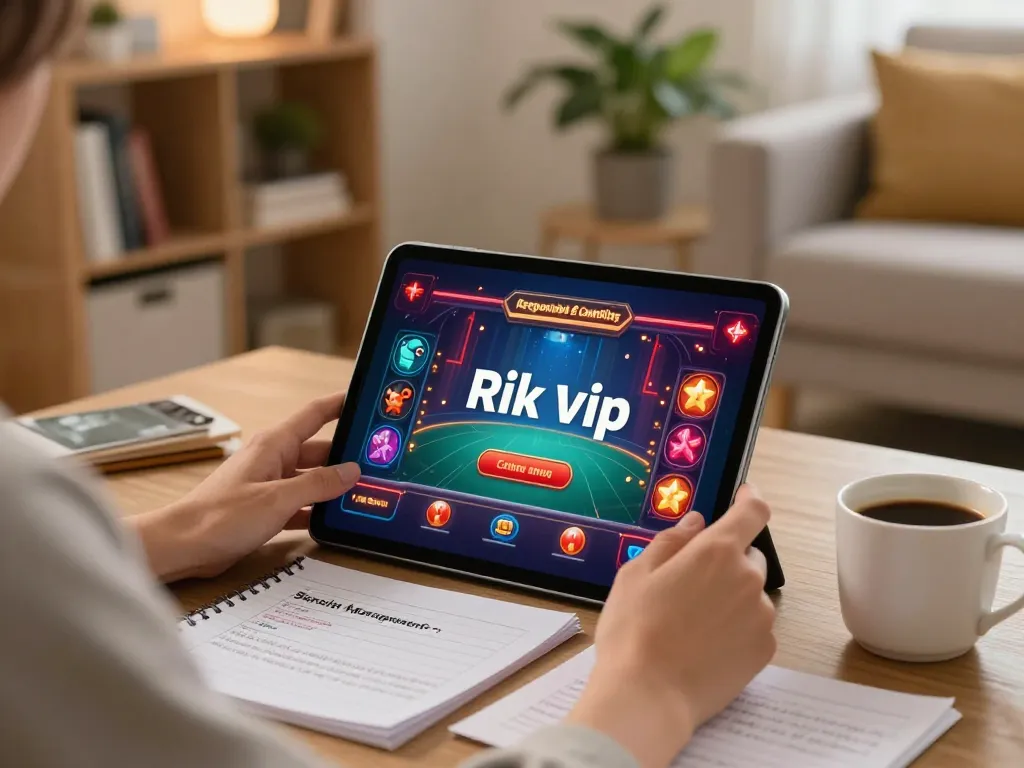 Engage in strategic gameplay at rik vip with a cozy and inviting home gaming setup.