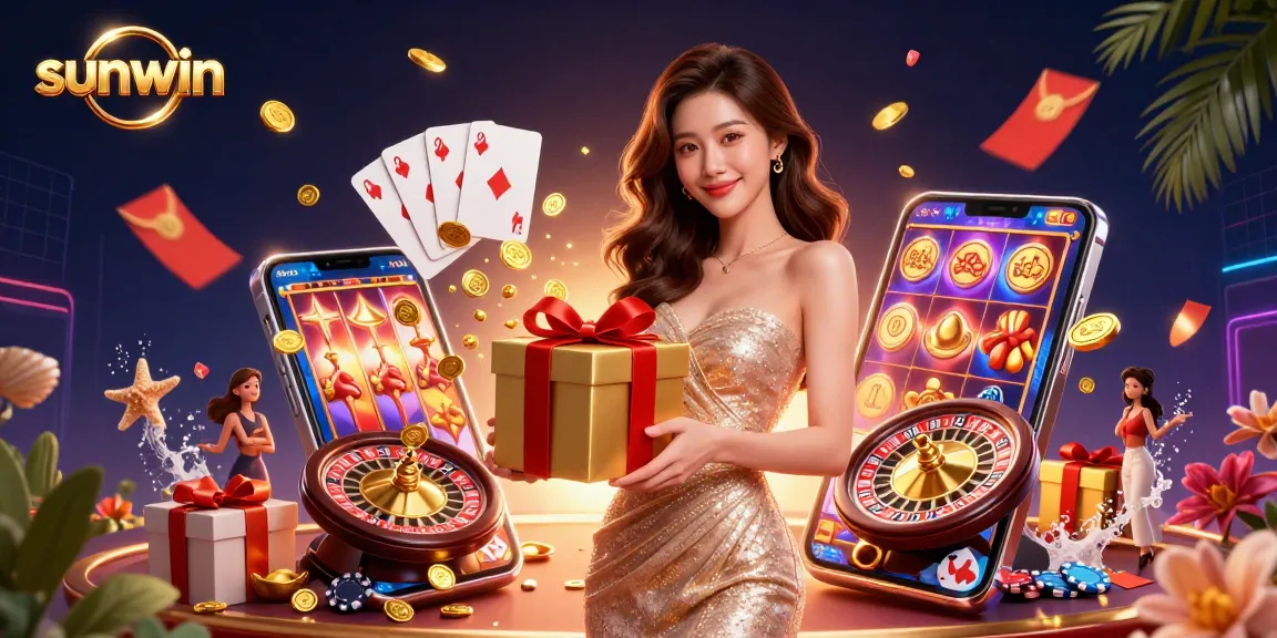Play lively games at sunwin with a charming champion winning golden coins at the casino.