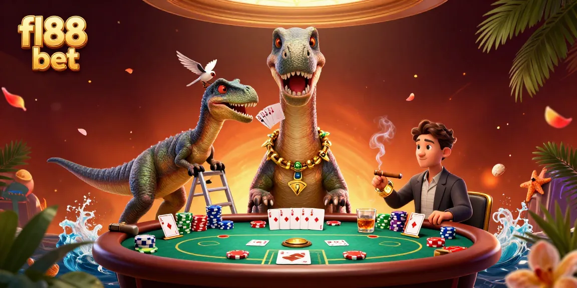 Experience thrilling play with fl88 bet as a giant brontosaurus dominates the casino scene.