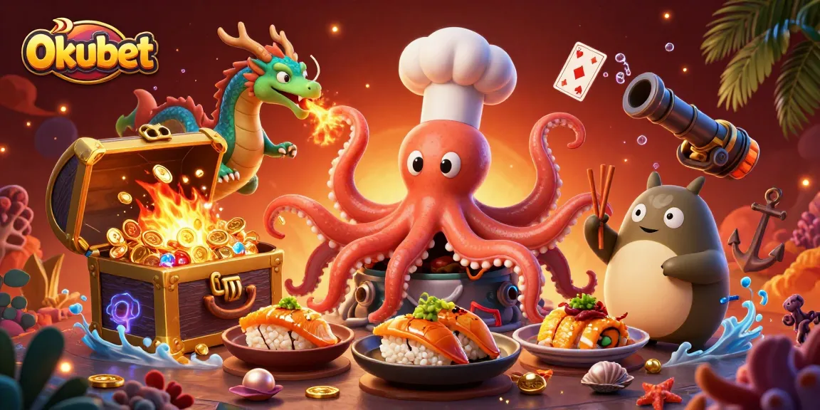 Experience thrilling wins at 0kubet with vibrant, dynamic 3D casino art illustrating underwater adventures.