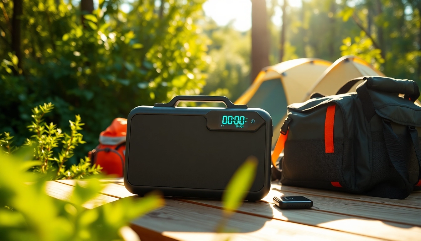 Optimize your outdoor experience with EcoFlow portable power station in a natural setting.