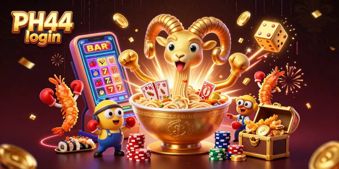 Engage with PH44 login for a thrilling casino experience featuring dynamic characters and vibrant game elements.