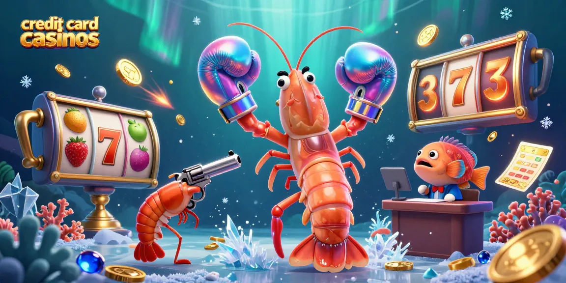 Experience thrilling action at credit card casinos with vibrant characters and exciting game elements.