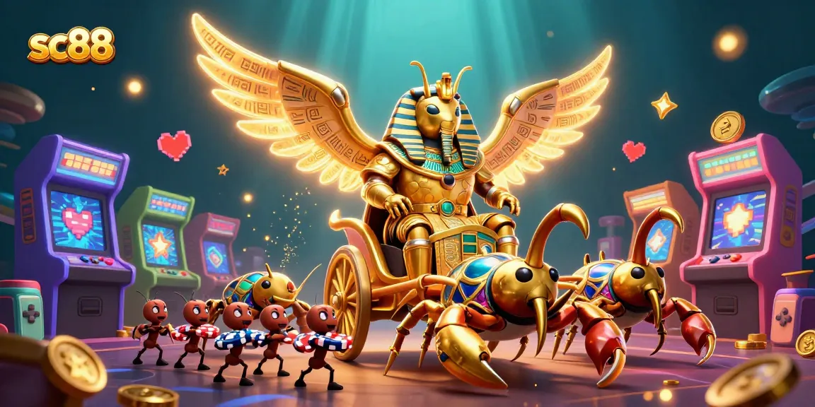 Experience the excitement at sc88 with a vivid 3D casino scene featuring bold characters and dynamic game elements.