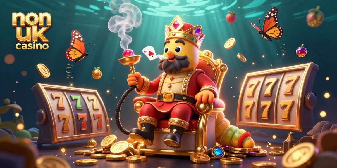 Engage with the vibrant non uk casino scene showcasing dynamic slot games and winning symbols.