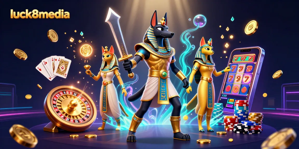 Spin the wheels and win big with luck8media in this vibrant casino scene!