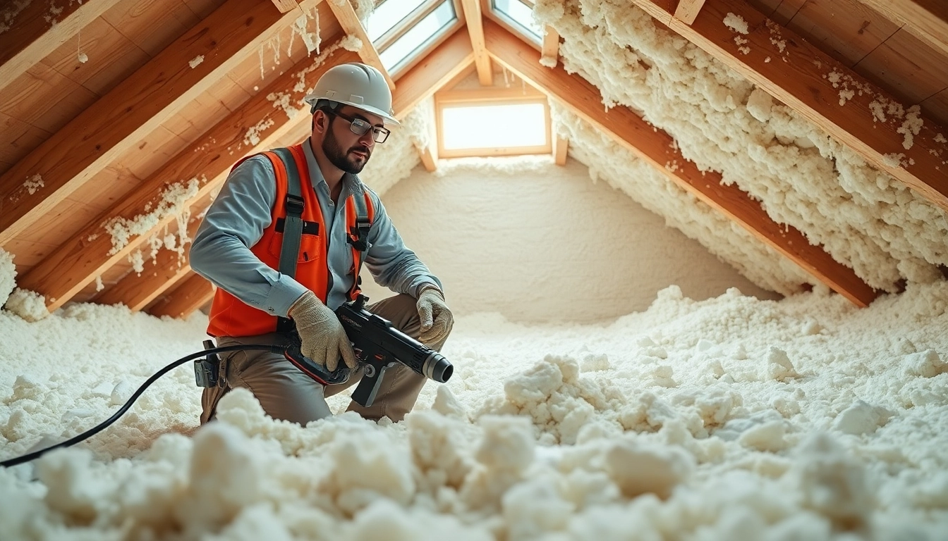 Contractor engaged in closed cell spray foam removal, showcasing effective insulation cleaning methods.