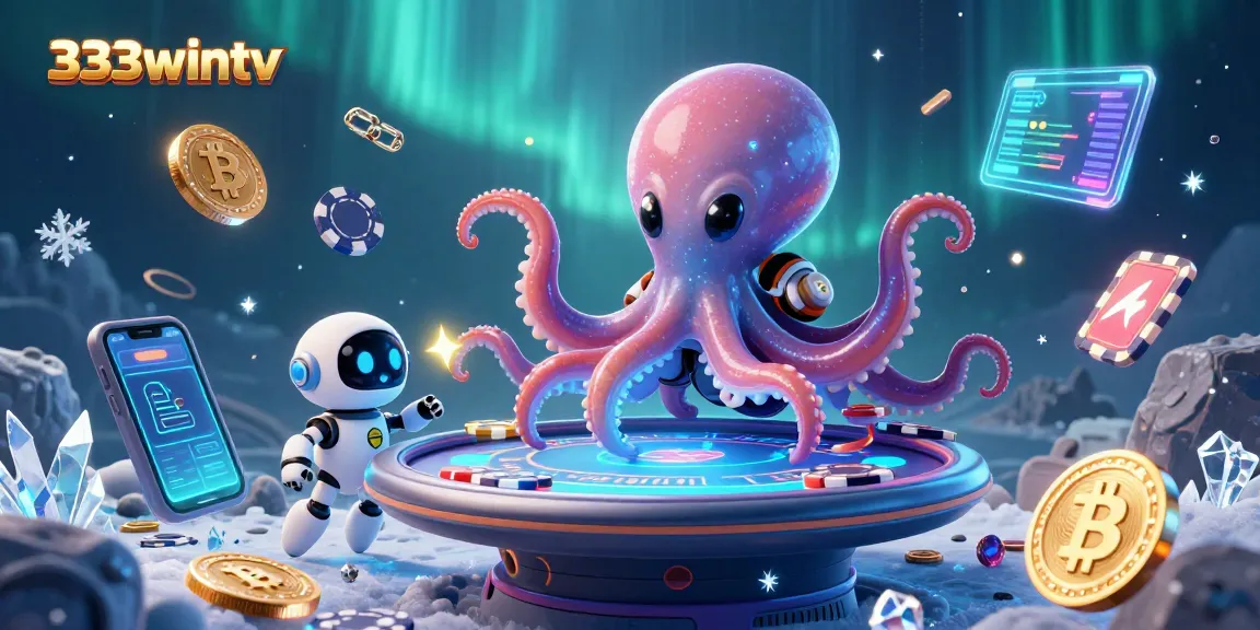 Engage with thrilling poker action at 333wintv featuring luminous alien characters and crypto elements.