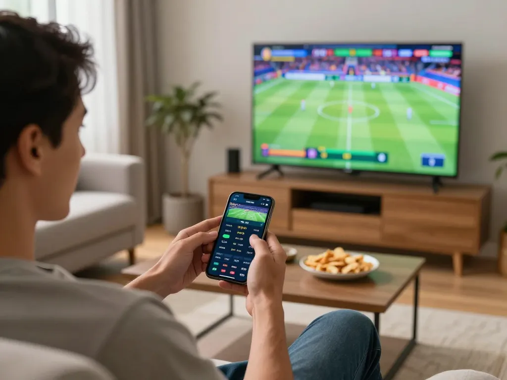 Experience 23win đăng nhập seamlessly while enjoying a live sports betting session on your smartphone at home.