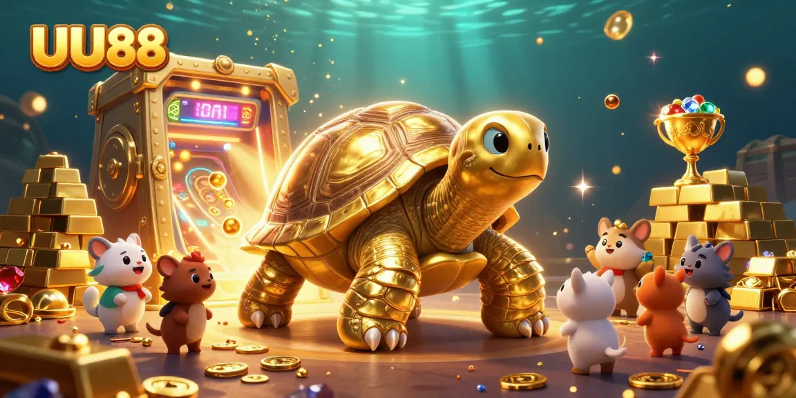 Experience thrilling gaming adventures at UU88 with a vibrant casino scene featuring treasures and excitement.
