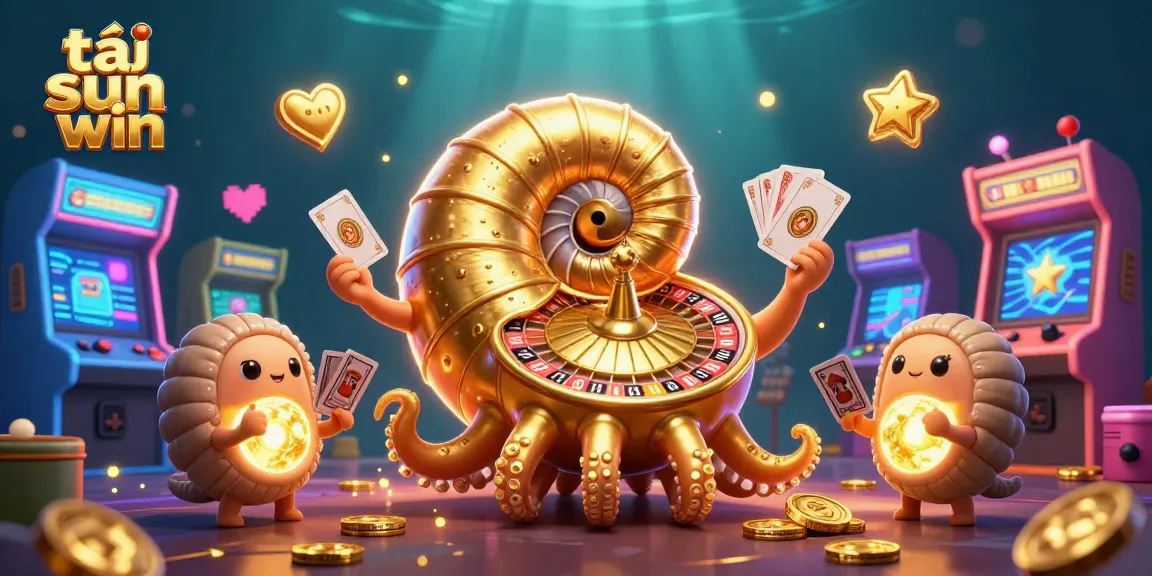 Play exciting games with tải sun win in a vibrant, dynamic casino scene featuring ancient wonders and arcade thrills.