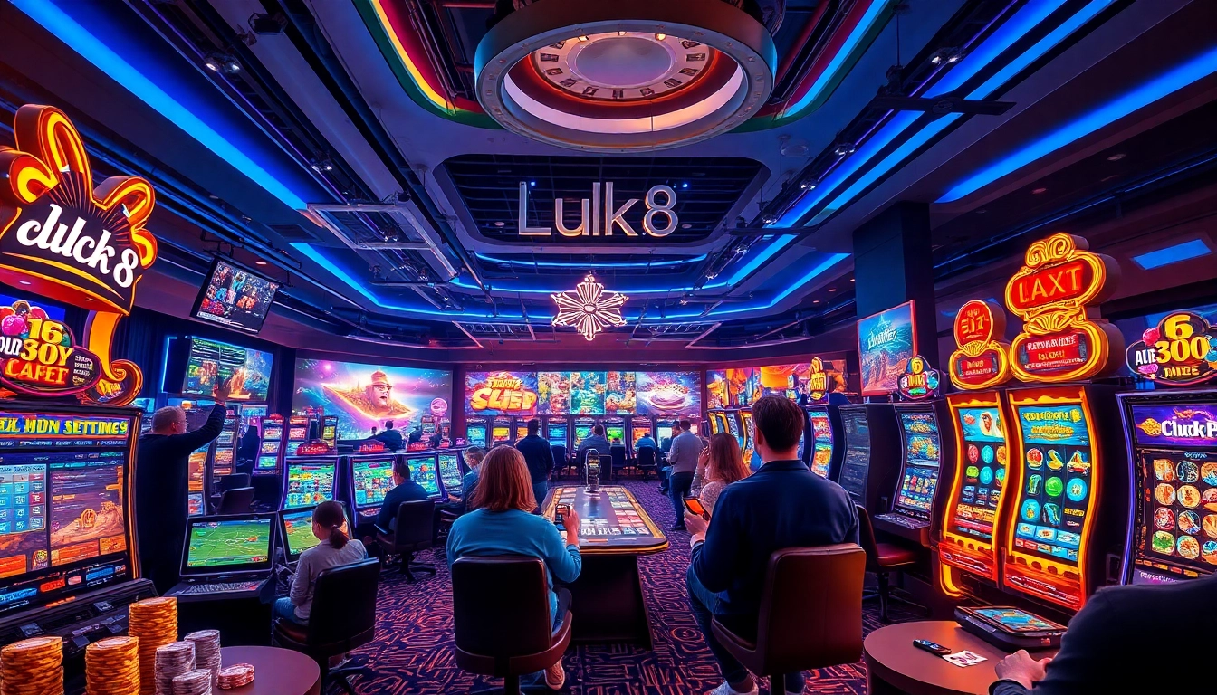 Experience the excitement of online gaming at luck8win.live with vibrant casino visuals and engaged players.