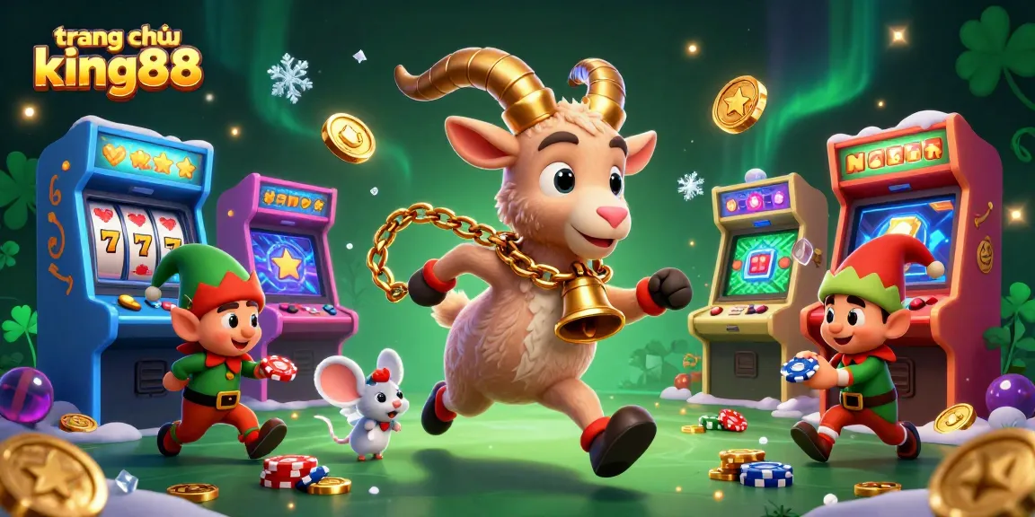 Experience the excitement of trang chủ king88 with vibrant game action, slot reels, and unique characters!