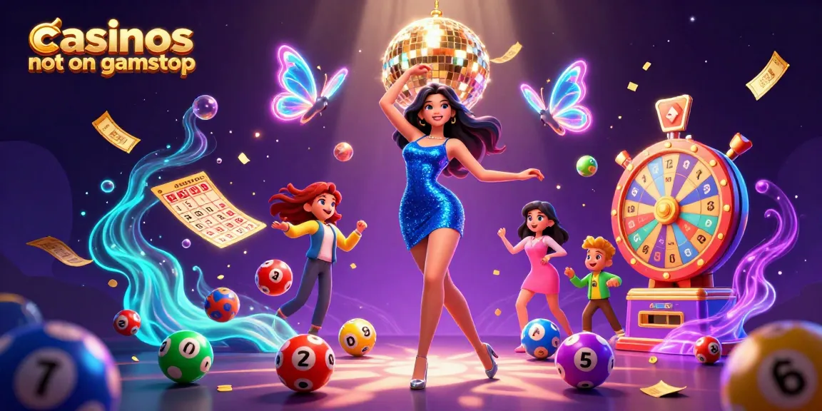 Experience the excitement of casinos not on gamstop with thrilling lottery elements and vibrant characters.