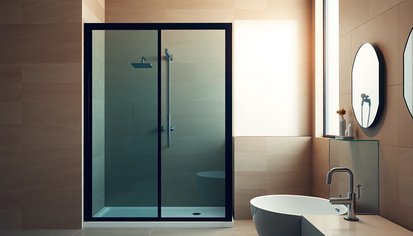 Enhance your bathroom with stylish black frame shower doors that offer elegance and functionality.