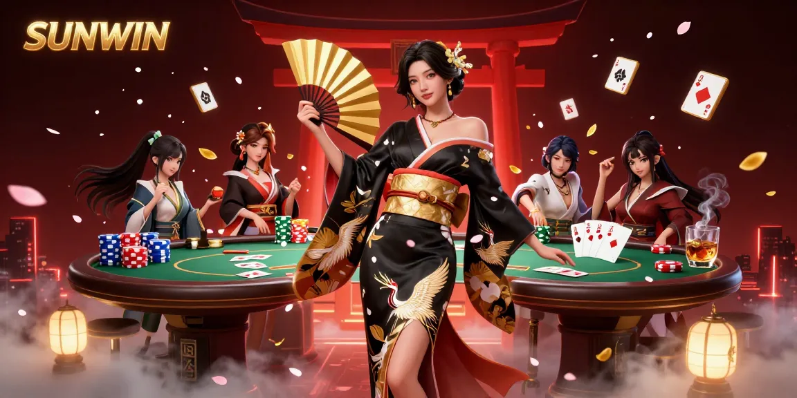 SUNWIN brings excitement with a glamorous casino atmosphere, featuring poker elements and majestic visuals.