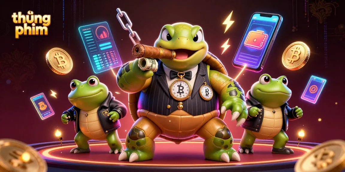 Experience thrilling thúng phim with a casino scene featuring an animated snapping turtle mobster.