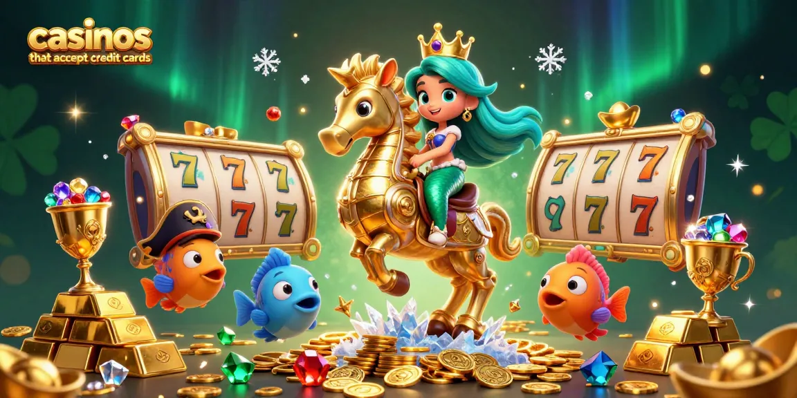 Experience thrilling gameplay at casinos that accept credit cards with vibrant slot games and treasures.