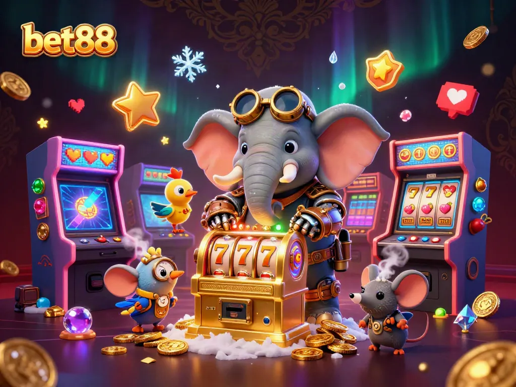 Play thrilling games at bet88 with a steampunk elephant & big jackpot slots!