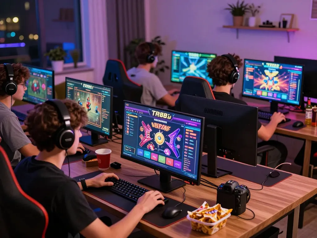 Players enjoying an exciting TR88 online gaming experience in a vibrant atmosphere.