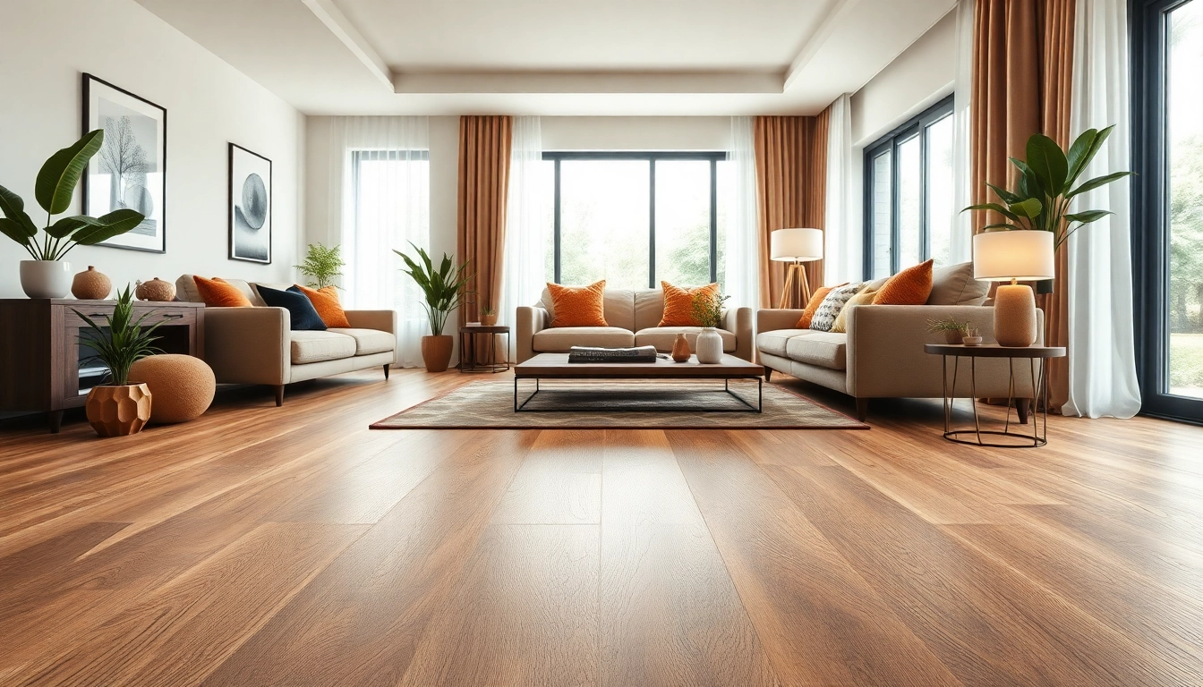 Discover quality flooring near me showcased in a modern living room with elegant decor.