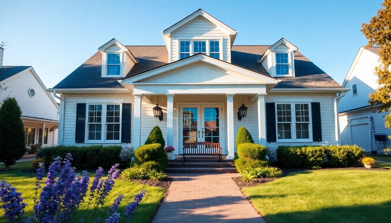 Beautiful colonial addition enhancing a classic home with traditional details.