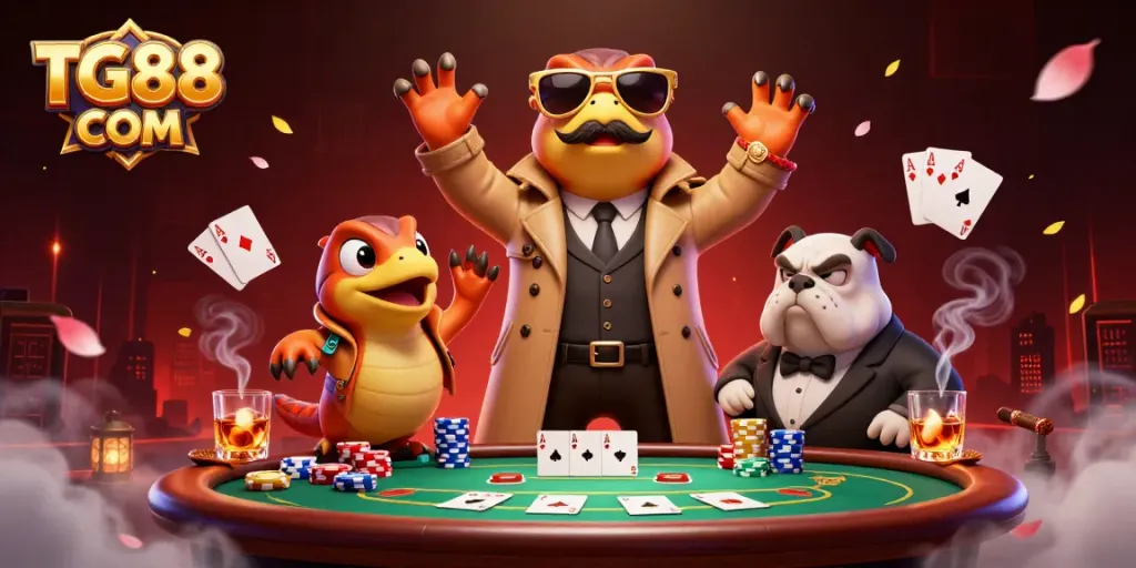 Experience the thrill of gambling with TG88 COM in a vibrant casino atmosphere.