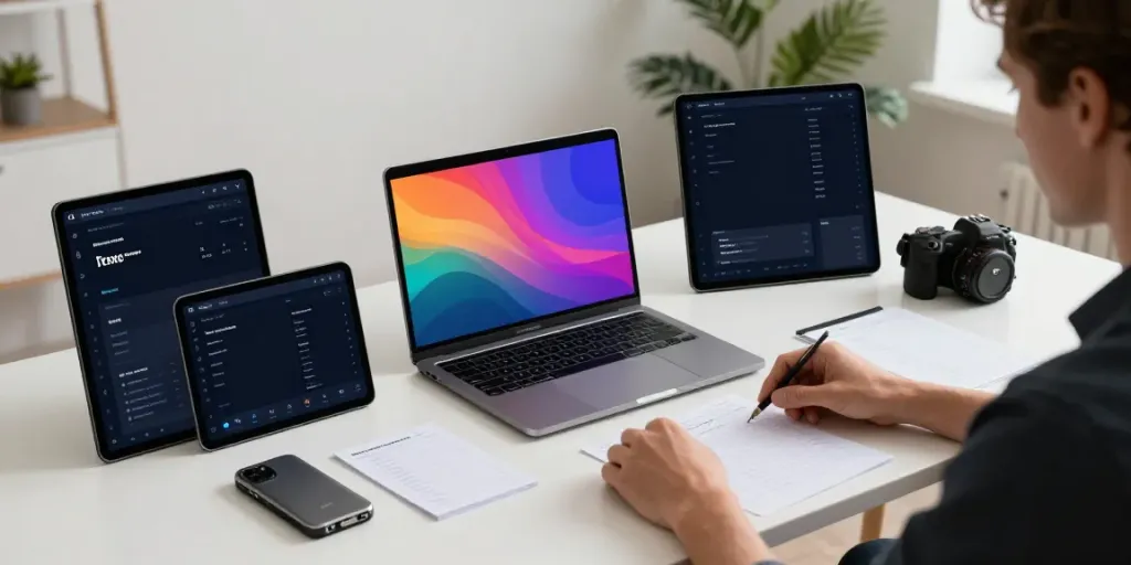 Recovering stolen crypto in USA workspace with monitors, hardware wallet, and analytics dashboard.