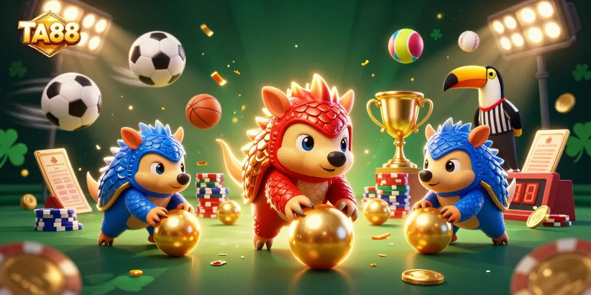 TA88 engages players with enchanting pangolins and immersive gaming elements amidst vibrant casino excitement.