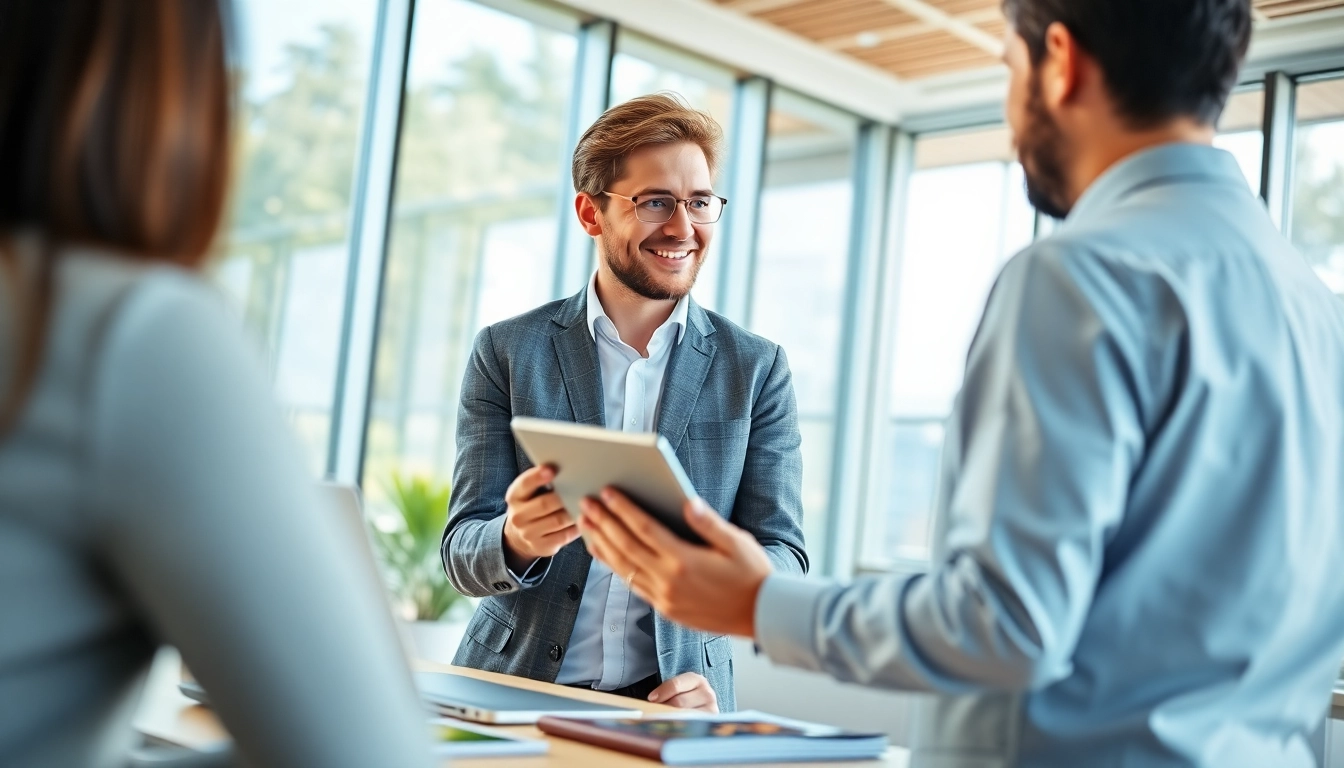 Experience a frictionless warranty experience with professional support in a modern office atmosphere.