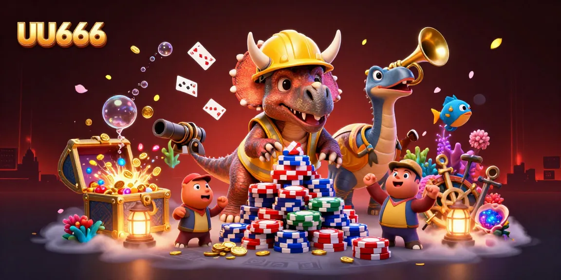 Celebrate wins with UU666 in a vibrant casino scene filled with action and excitement.