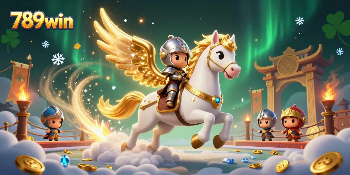 Experience thrilling gameplay at 789win with a dynamic casino illustration filled with golden tokens and adventure.