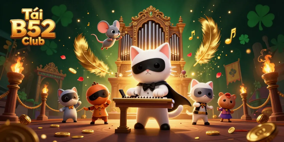 Tải B52 Club: Immerse yourself in a vibrant online casino scene with exciting characters and gambling elements.