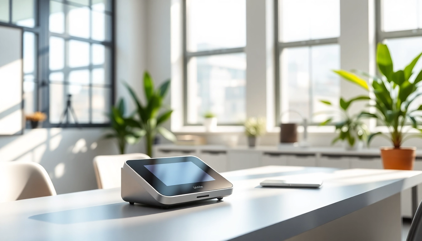 Showcasing goodlite in a bright, serene office environment with modern design elements.