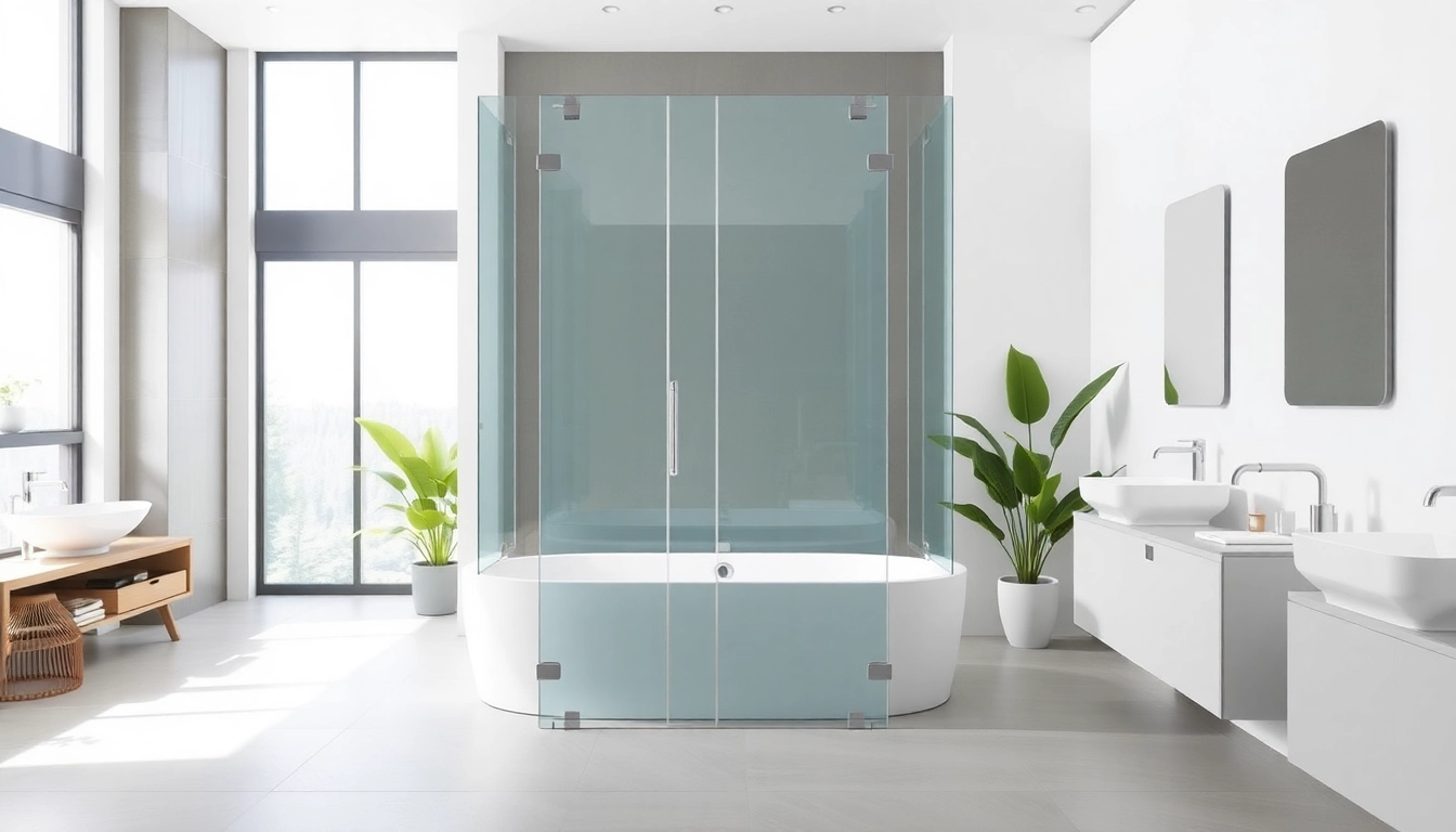 Discover shower screens semi frameless in a sleek modern bathroom setting.
